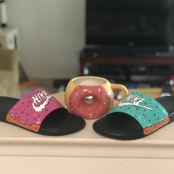 Custom Donut Style Nike Slides main image 2